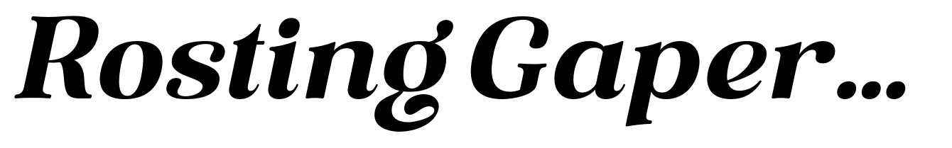 Rosting Gapertas Bold Italic